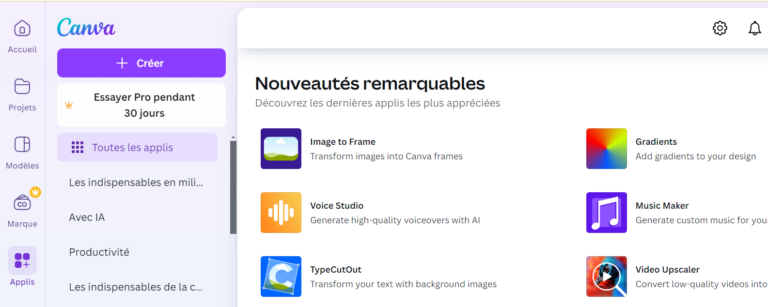 Applications (extensions) Canva utiles